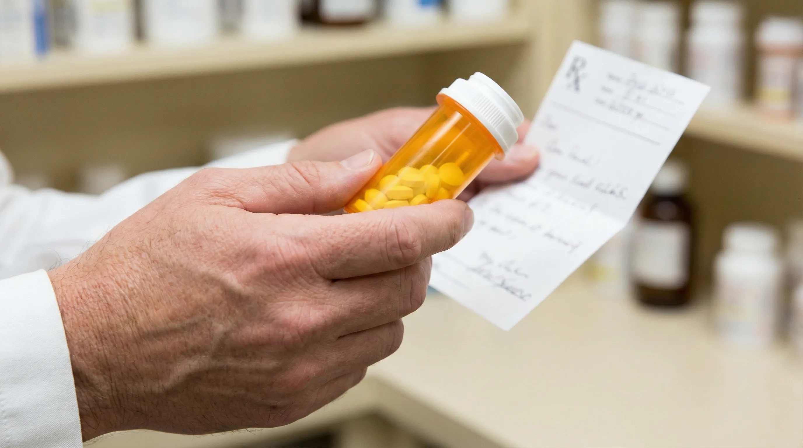 Pharmacist providing personal care at Circle S Pharmacy