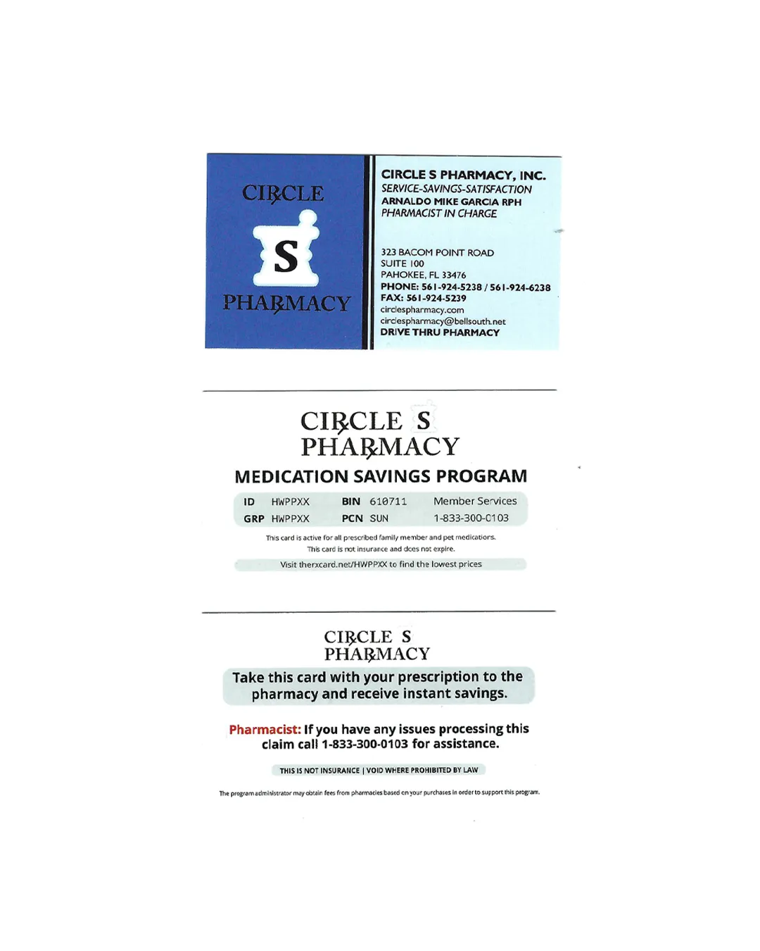 Pharmacist at Circle S Pharmacy providing personal care in Pahokee FL